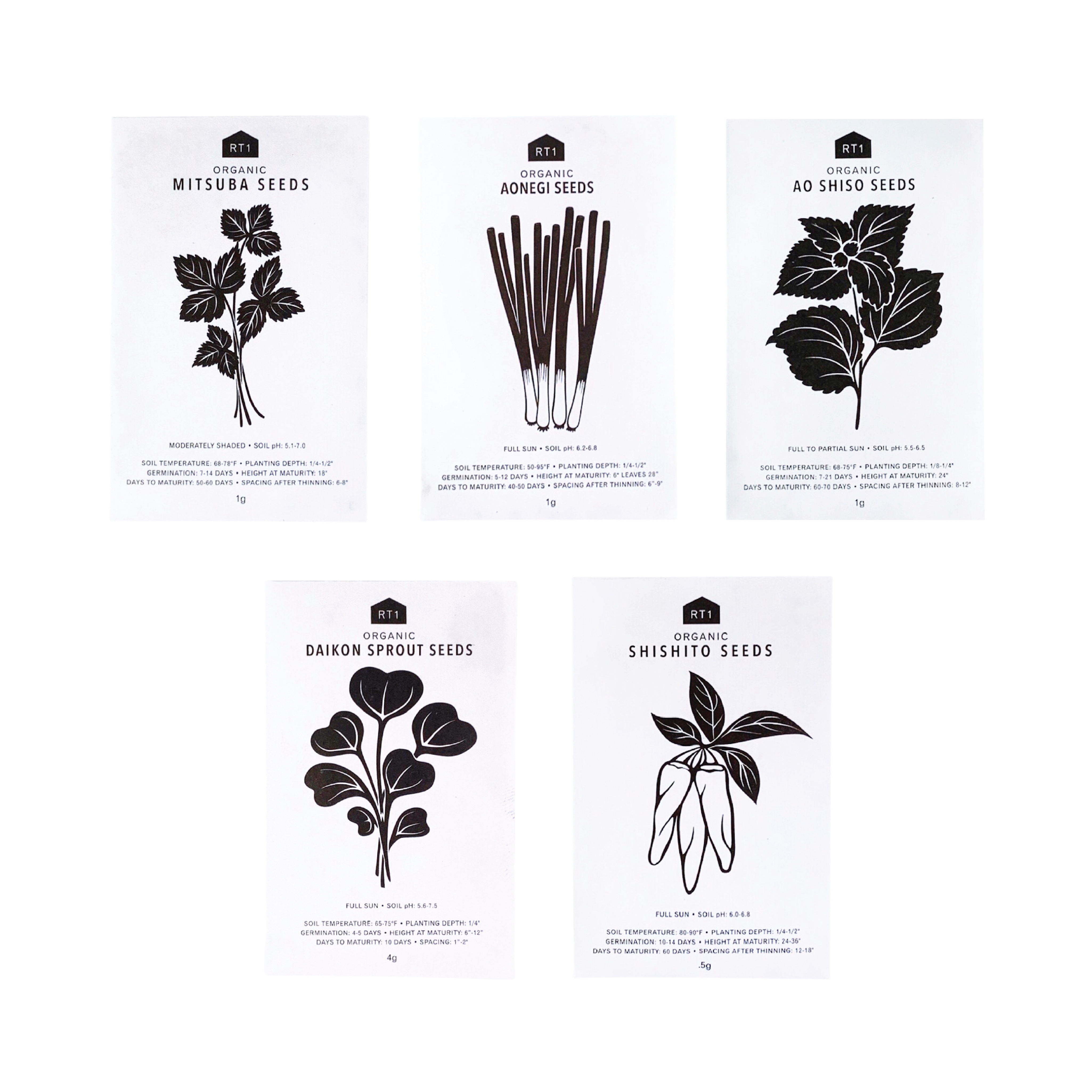Japanese Herb Seeds - Pack of 5