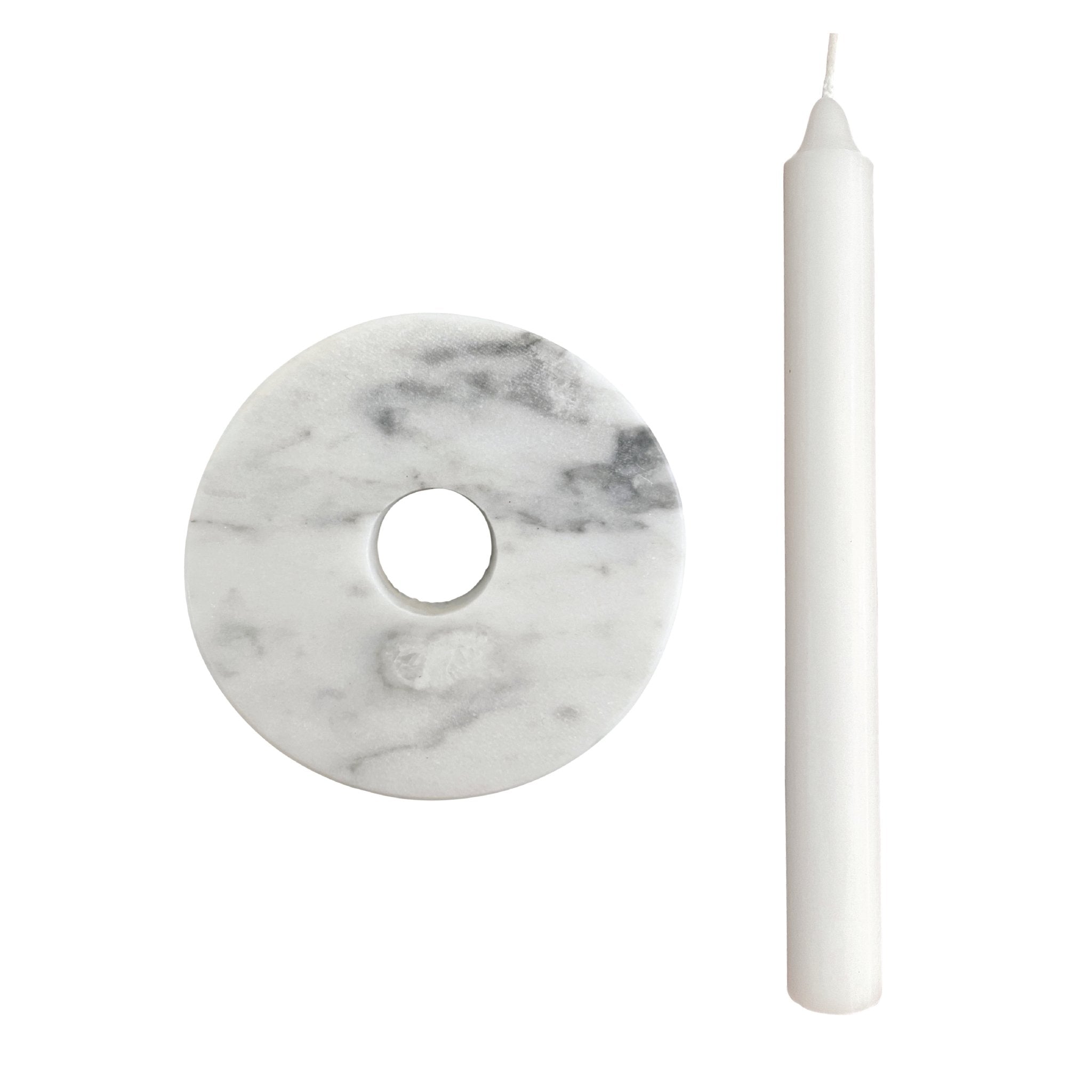 UPCYCLED STONE PROP DISC + CANDLE - RT1home