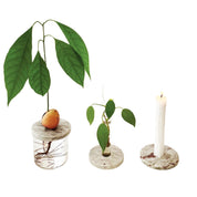 UPCYCLED STONE PROP DISC + CANDLE - RT1home