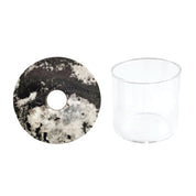 UPCYCLED STONE PROP DISC + GLASS - RT1home
