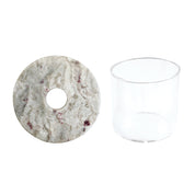UPCYCLED STONE PROP DISC + GLASS - RT1home