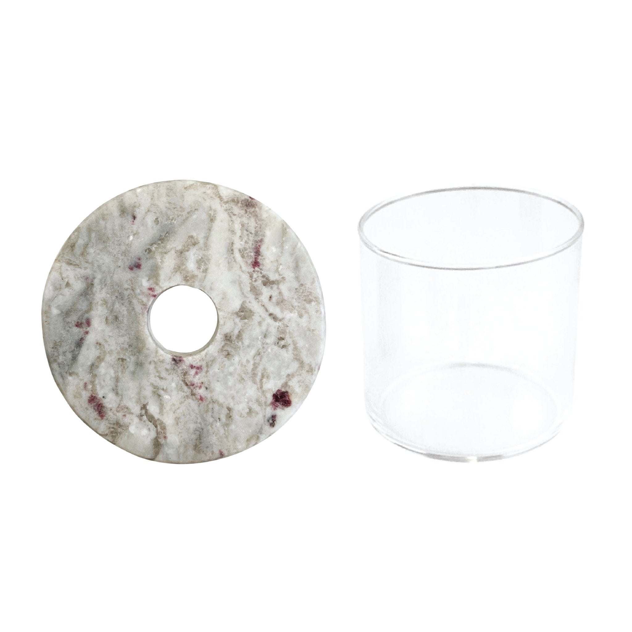 UPCYCLED STONE PROP DISC + GLASS - RT1home