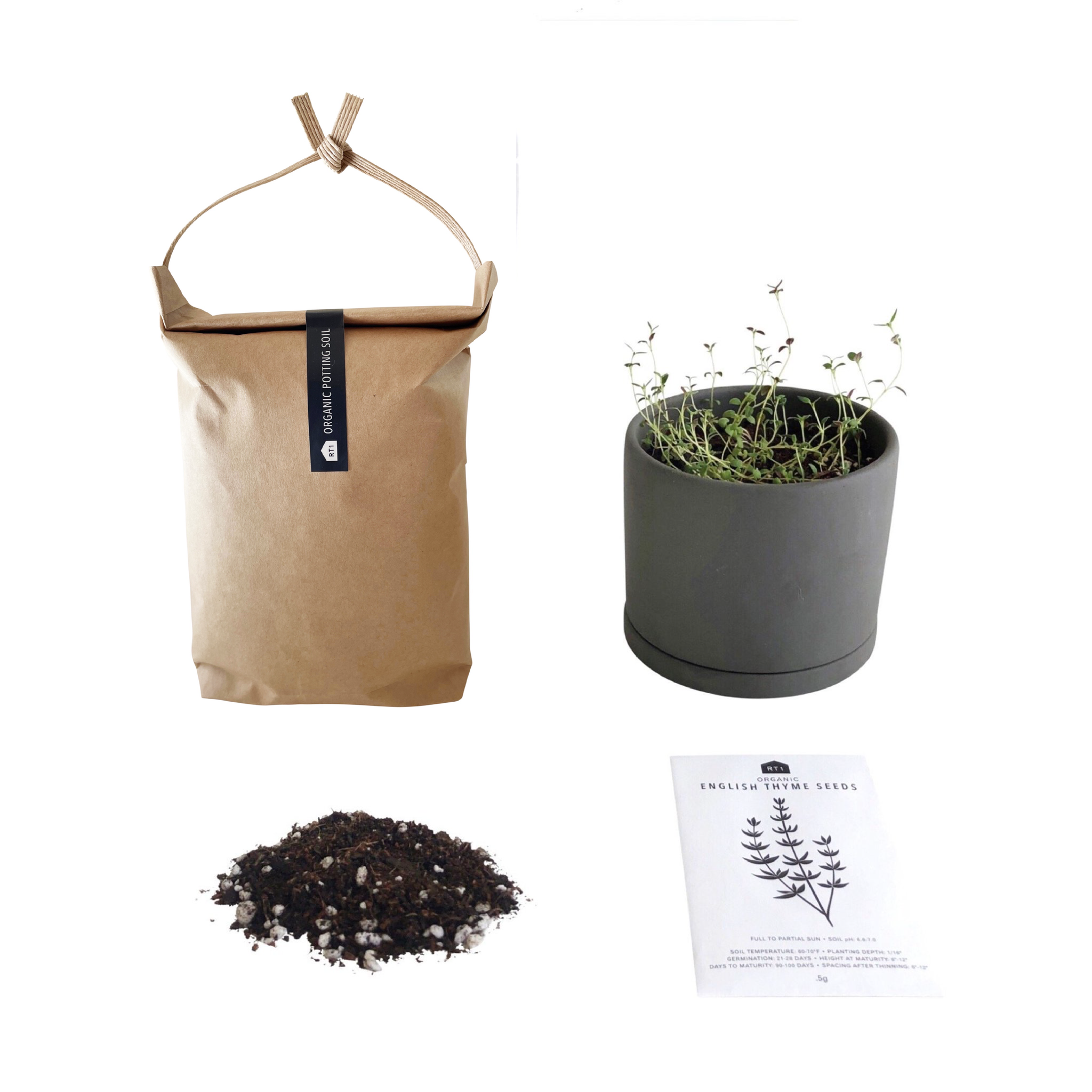 potting mix for thyme Potted Grow Set – RT1home