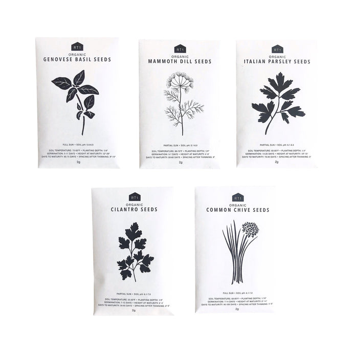 HERB SEEDS - PACK OF 5 - RT1home